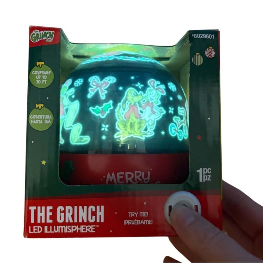 The Grinch LED Illumisphere Projector NEW Max Cindy Lou Who Christmas Decor